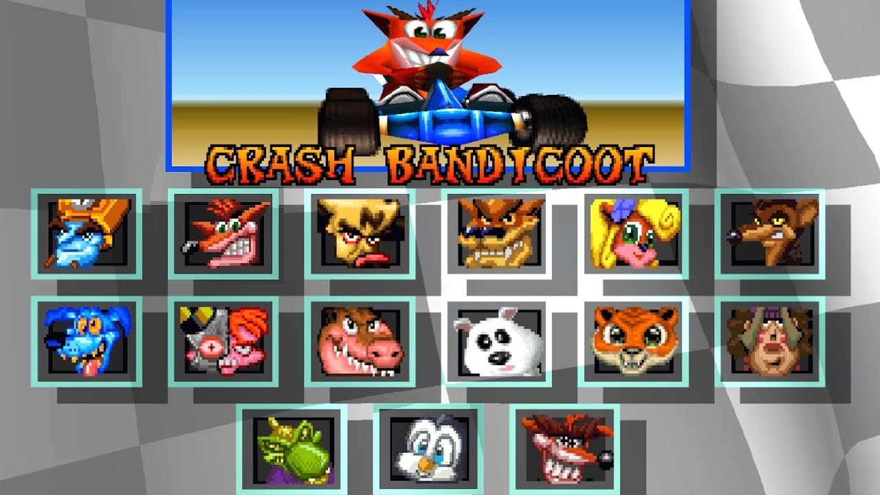 crash bandicoot ctr racing